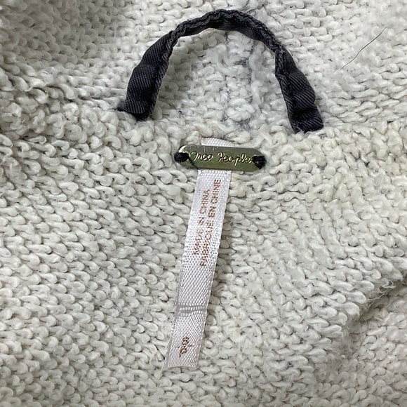 Free People Utility Army zip up hooded distressed lined lightweight jacket SZ S - Picture 5 of 16